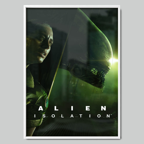 Alien: Isolation геймърски постер с бяла рамка