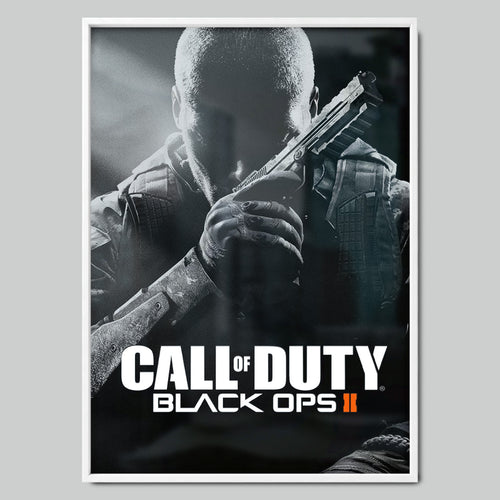 Call of Duty: Black Ops II геймърски постер с бяла рамка
