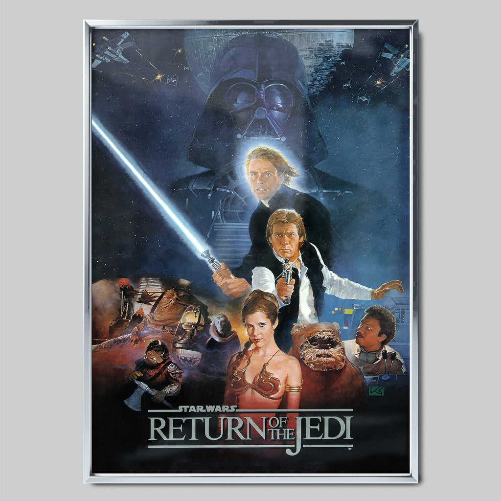 Star Wars: Return of the Jedi филмов постер със сребриста рамка