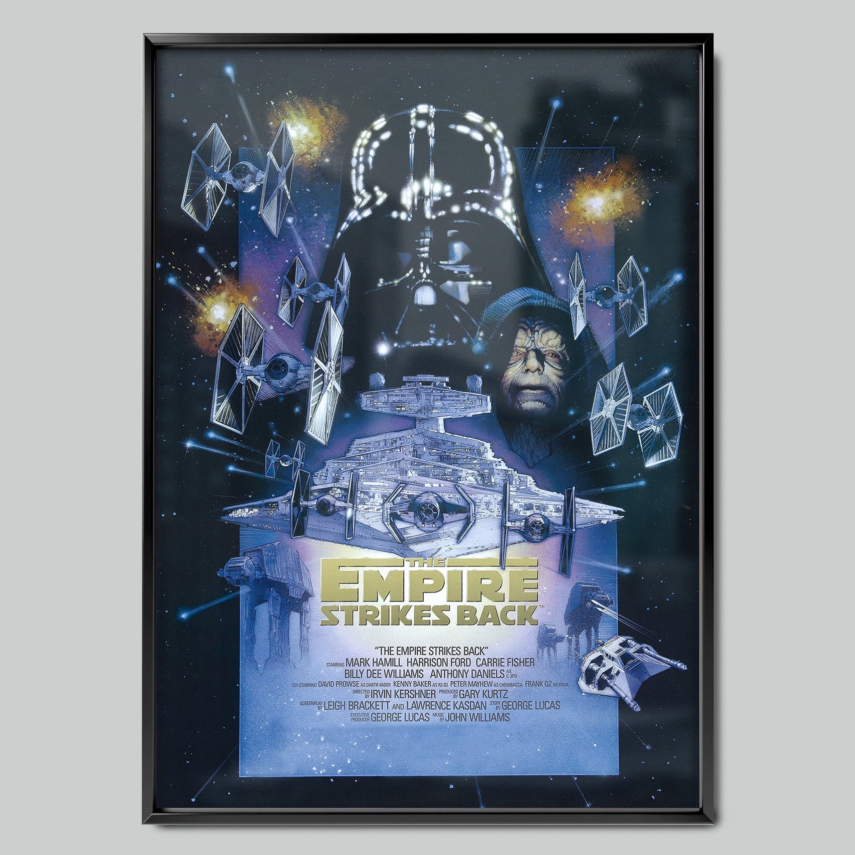 Star Wars The Empire Strikes Back филмов постер с рамка