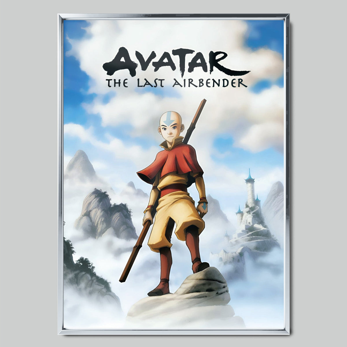 Avatar: The Last Airbender филмов постер със сребриста рамка