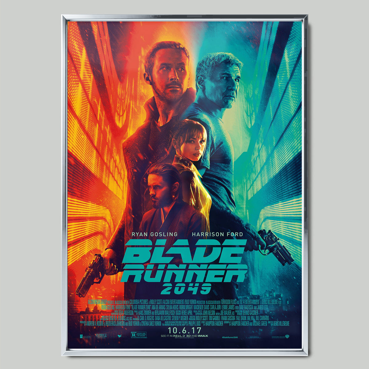 Blade Runner 2049 филмов постер със сребриста рамка