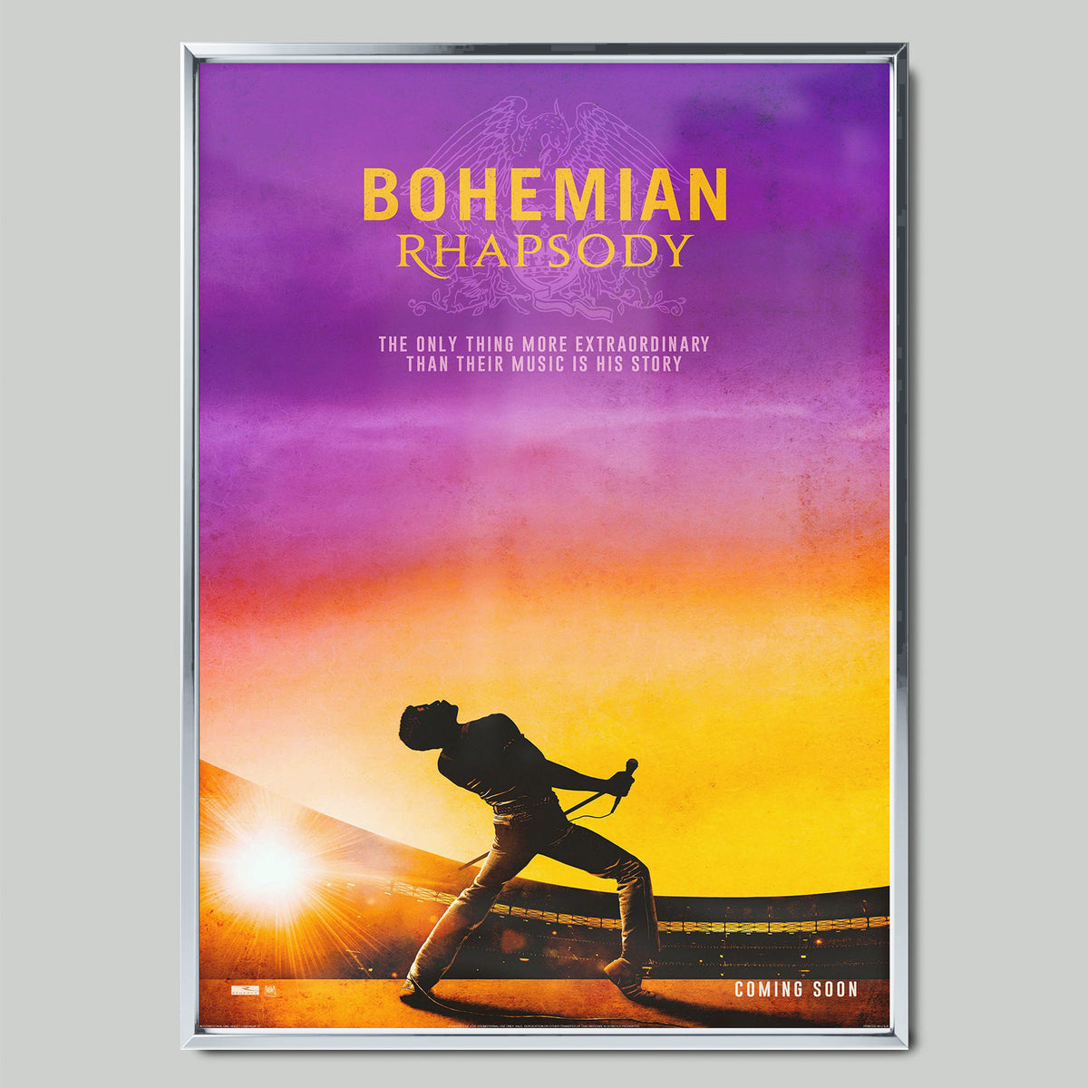 Bohemian Rhapsody (2018) филмов постер със сребриста рамка
