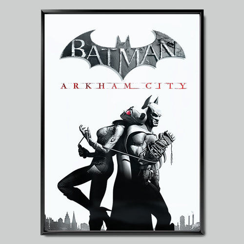 Batman: Arkham City геймърски постер с черна рамка