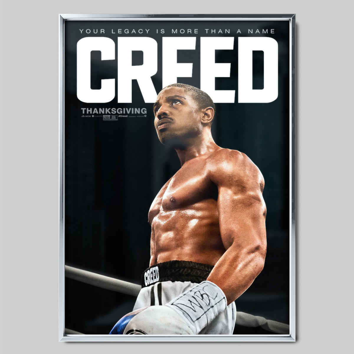 Creed филмов постер със сребриста рамка