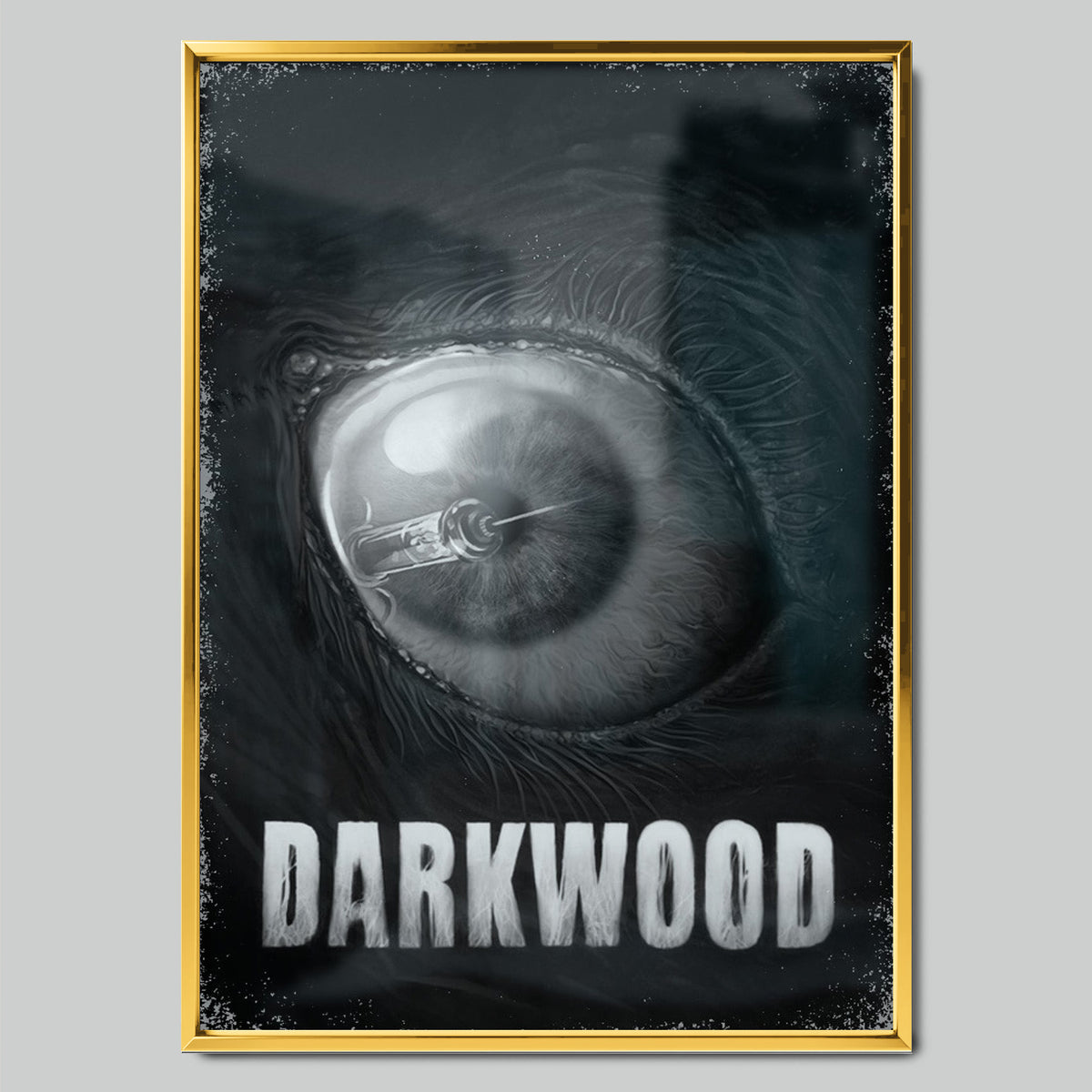 Darkwood геймърски постер със златиста рамка