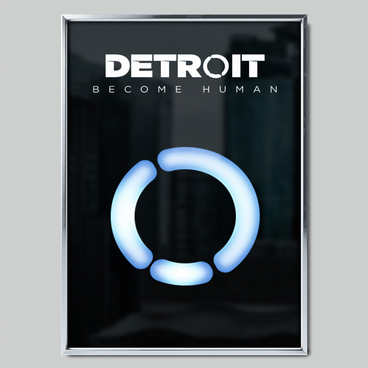 Detroit: Become Human геймърски постер със сребриста рамка