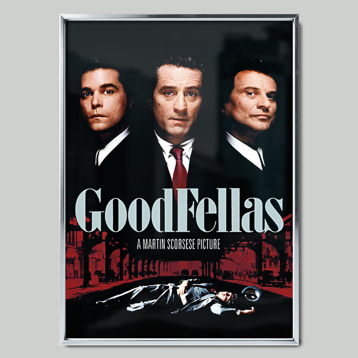 Goodfellas (1990) филмов постер със сребриста рамка
