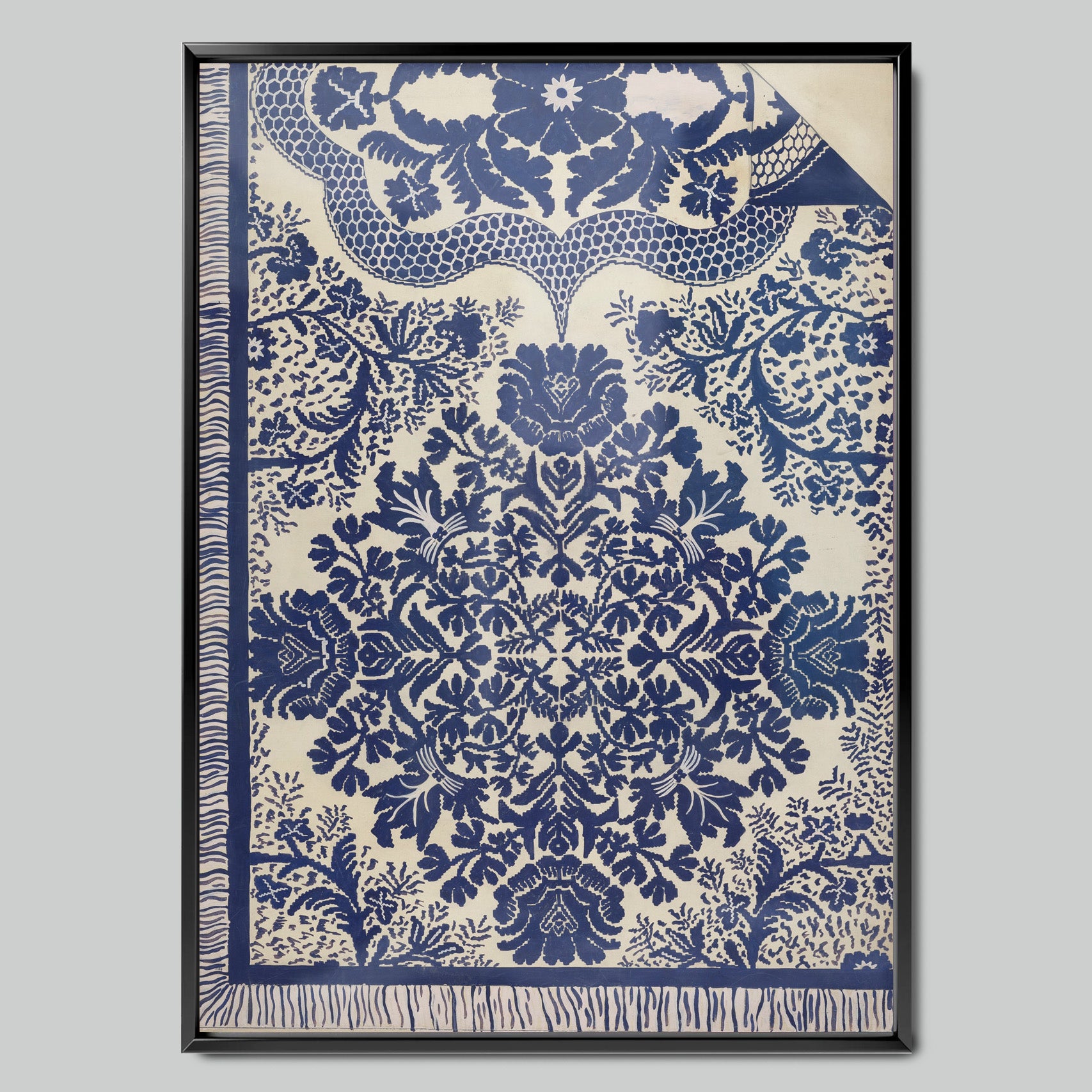 Blue Oriental Motif