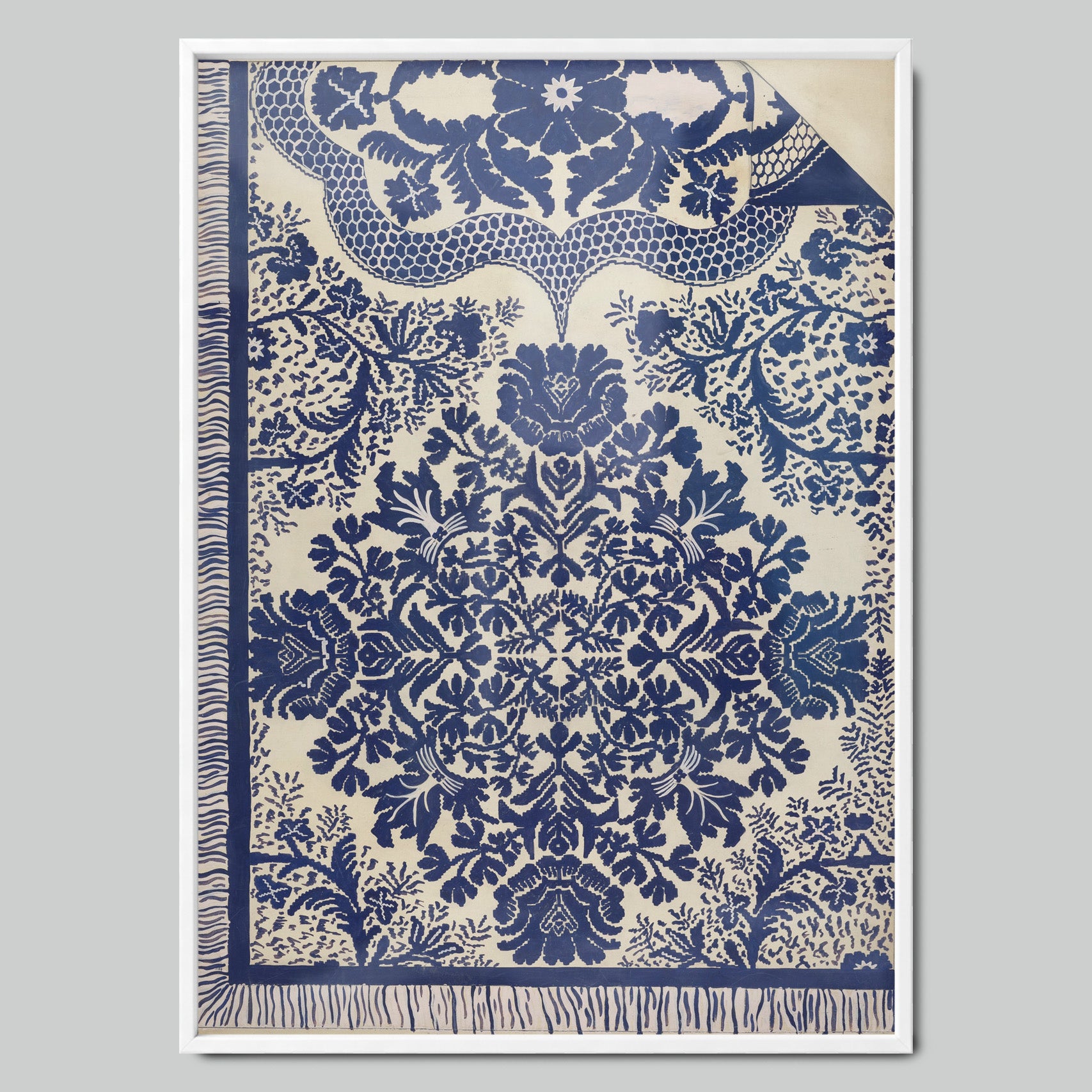 Blue Oriental Motif
