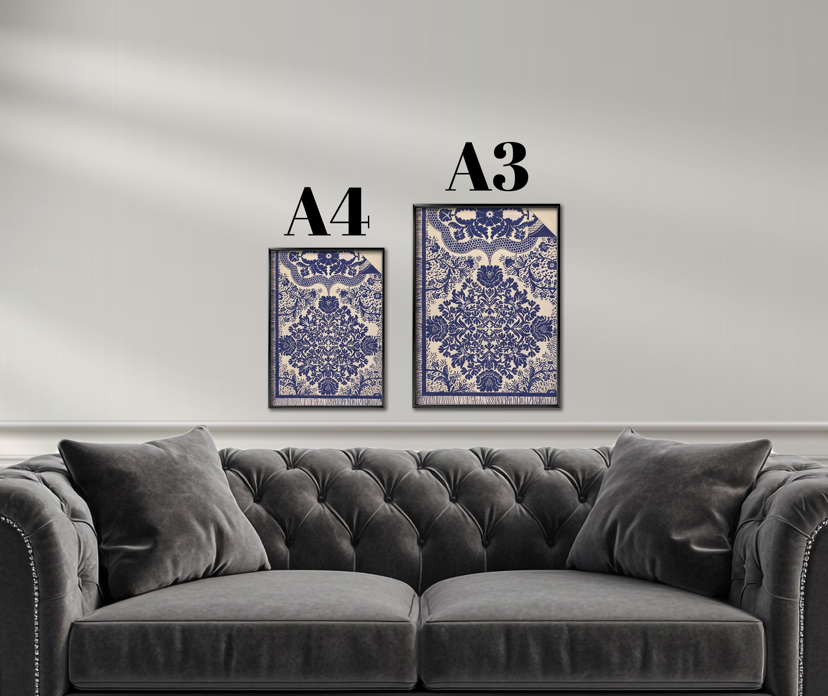Blue Oriental Motif