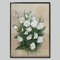Watercolor Bouquet of White Flowers