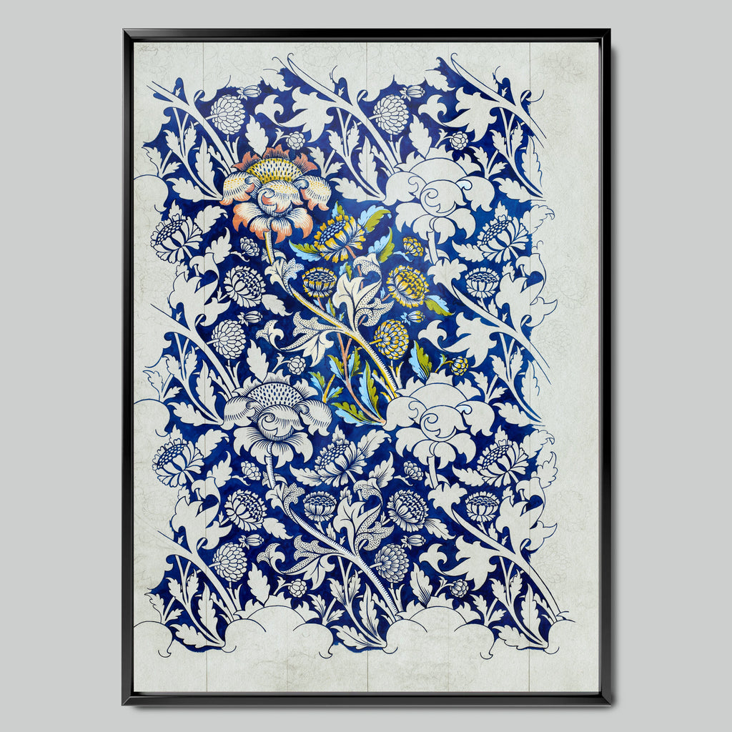 Classic Blue Floral Motif