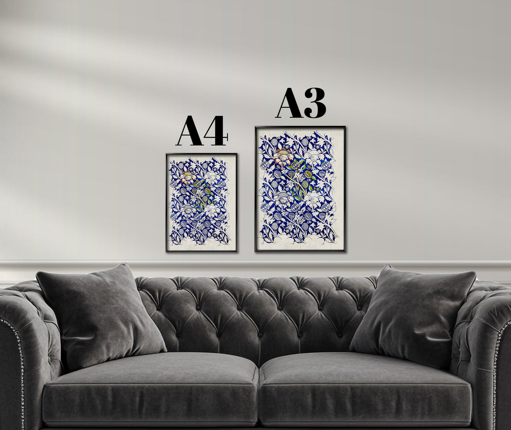 Classic Blue Floral Motif