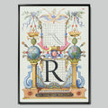 Illustrated Retro Initial R