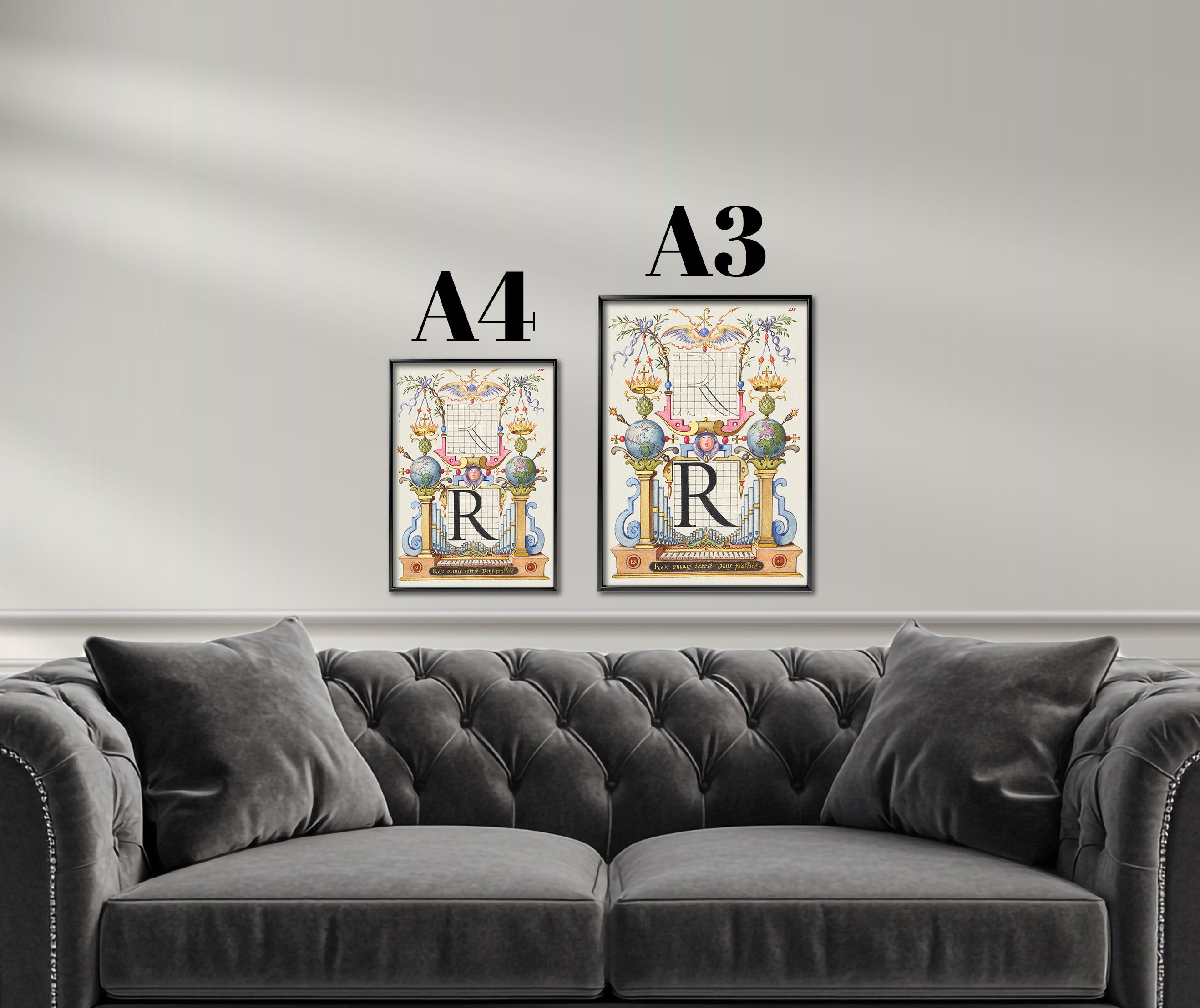 Illustrated Retro Initial R