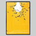Butterflies on a Yellow Background