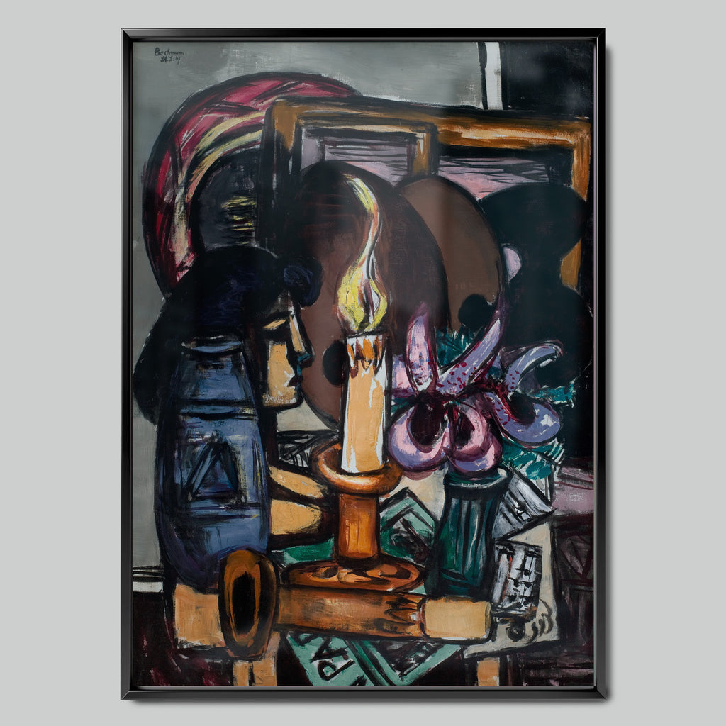 Cubist Still Life with a Candle