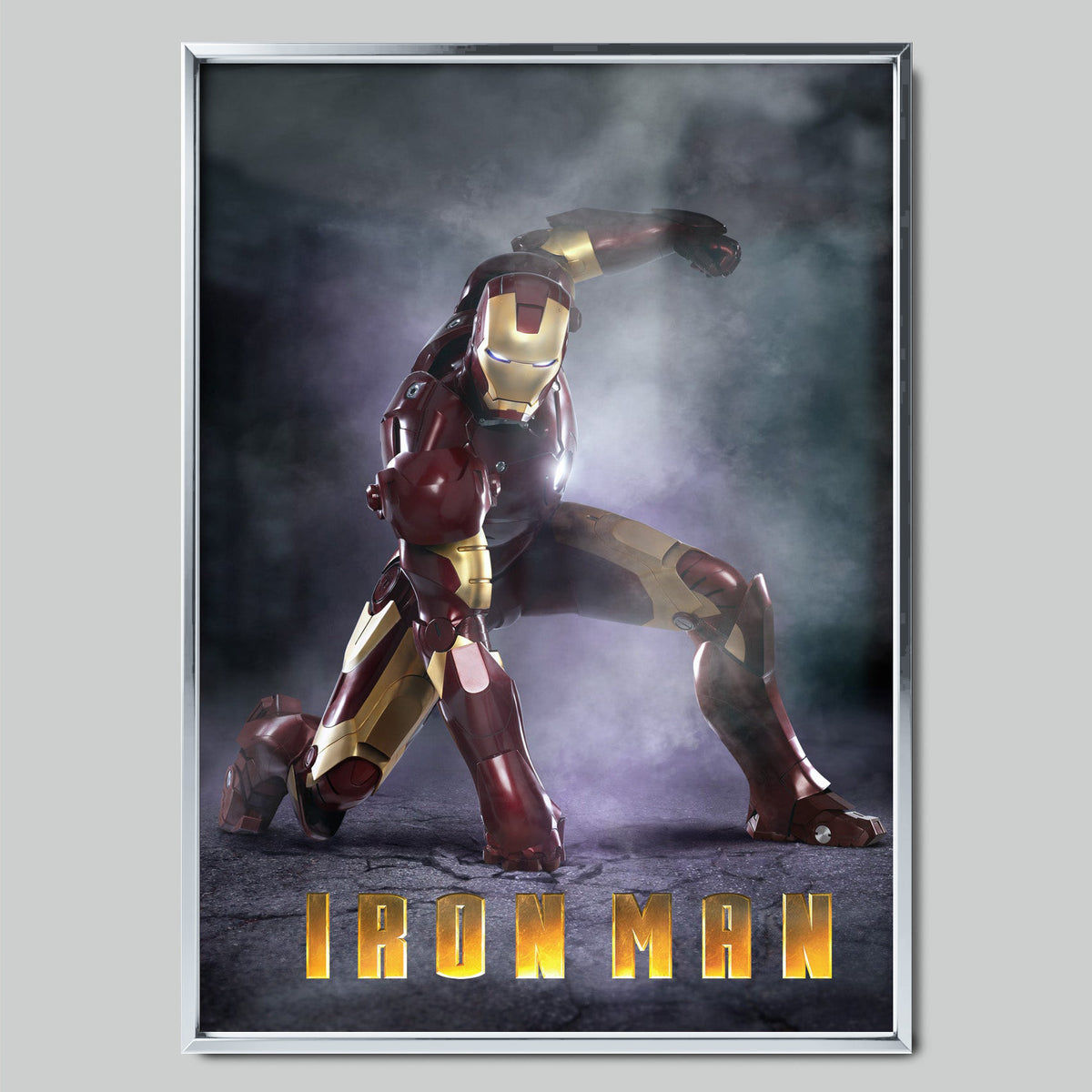 Iron Man филмов постер със сребриста рамка