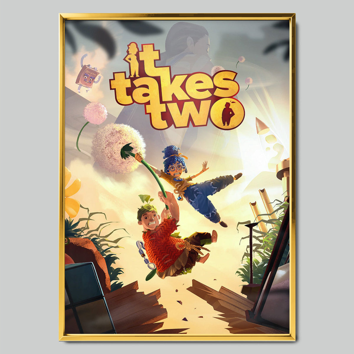 It Takes Two геймърски постер със златиста рамка
