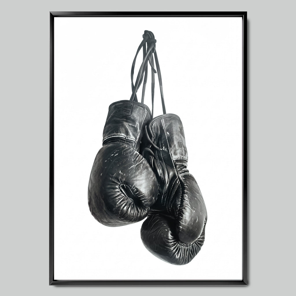 Knockout Gloves арт постер с черна рамка