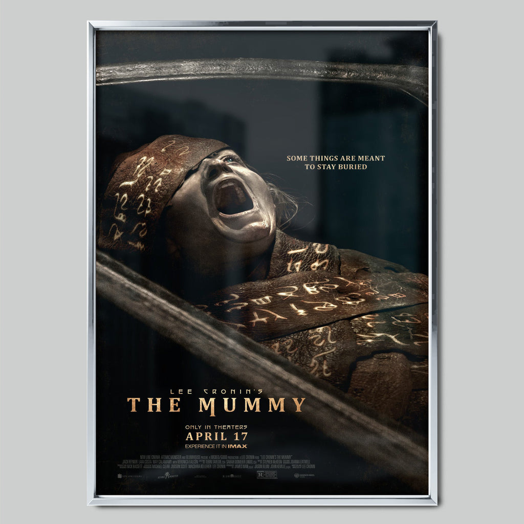 Lee Cronin's The Mummy филмов постер със сребриста рамка