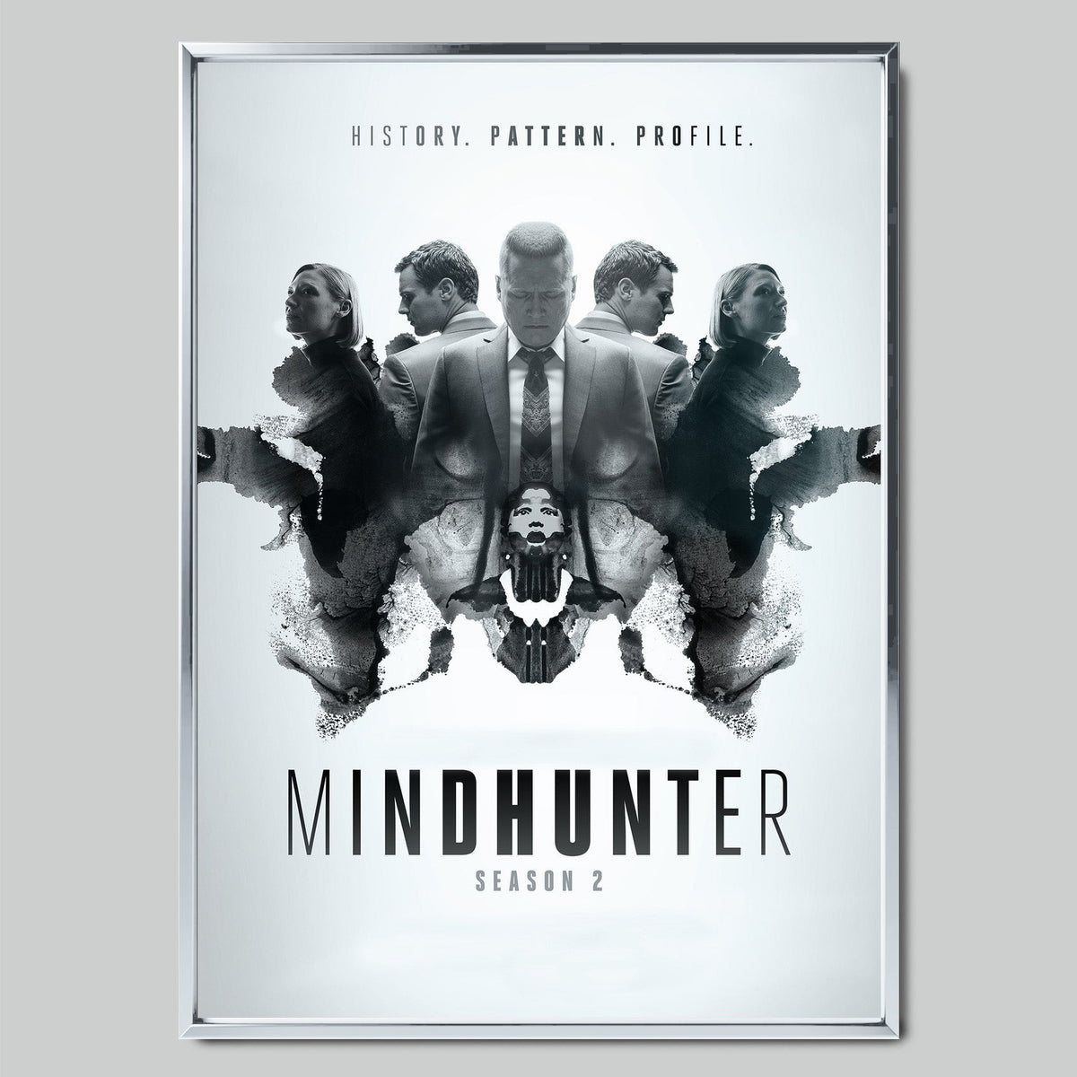 Mindhunter филмов постер със сребриста рамка