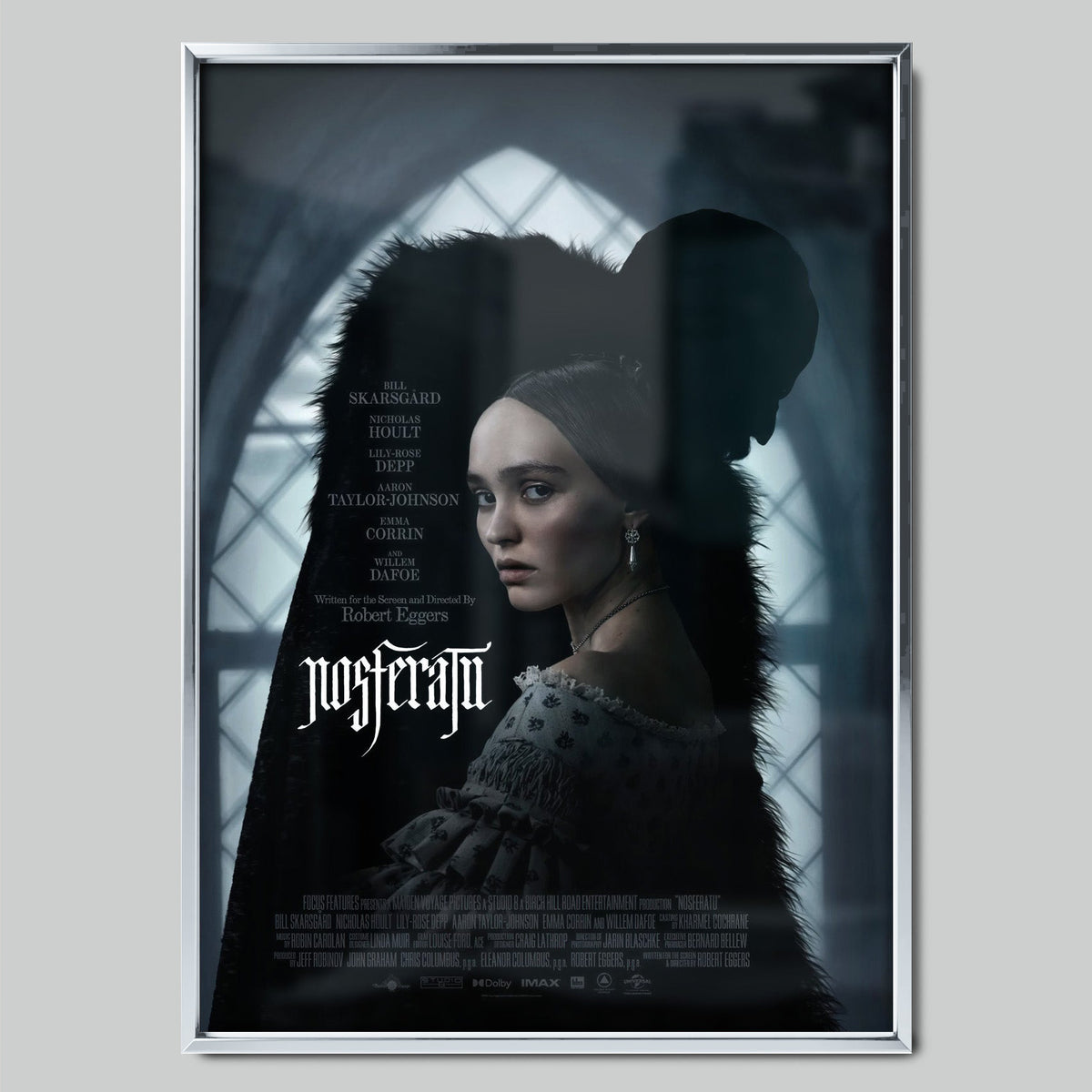 Nosferatu филмов постер със сребриста рамка