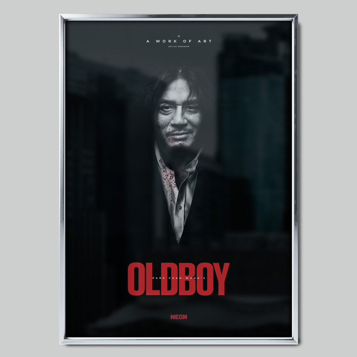 Oldboy филмов постер със сребриста рамка