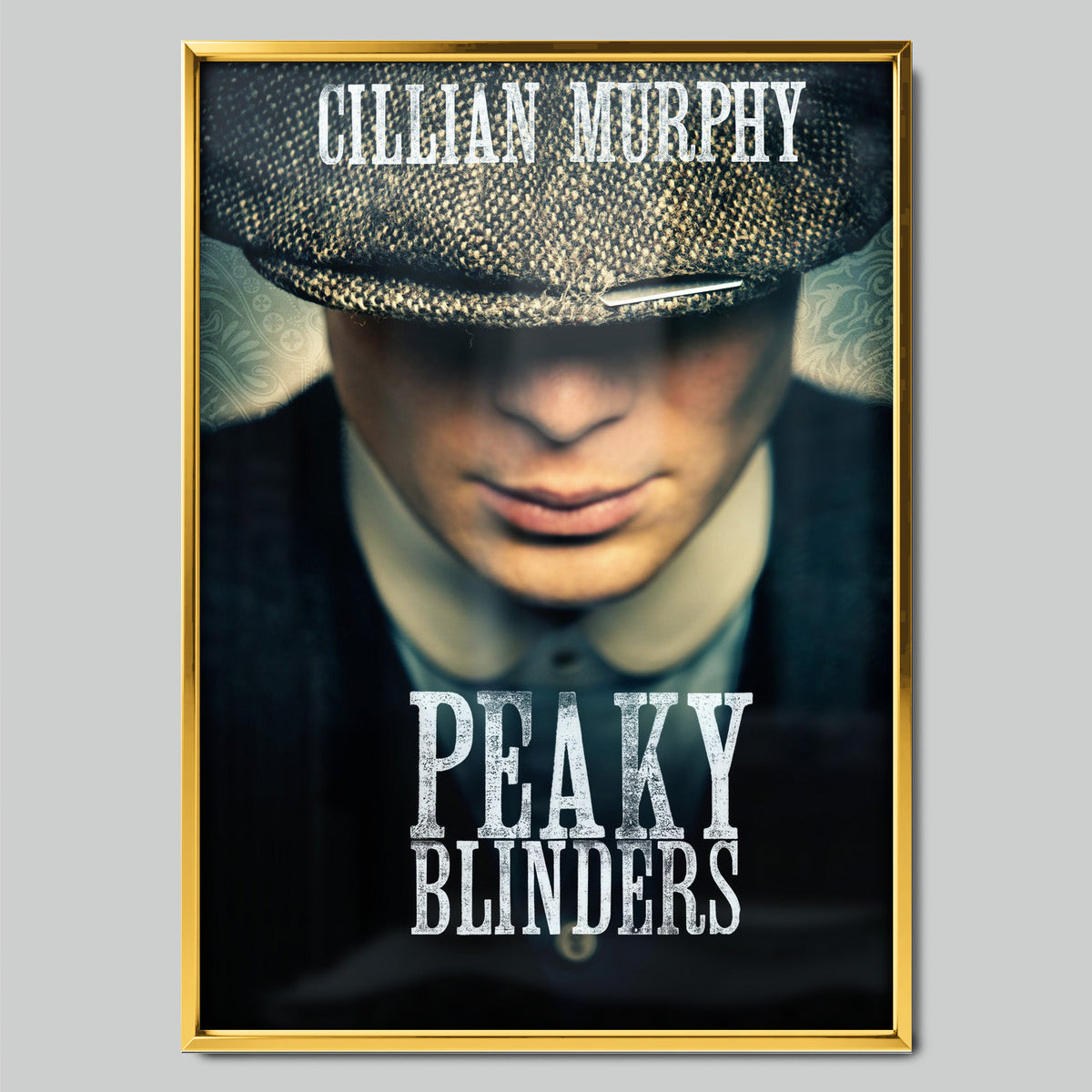 Peaky Blinders филмов постер със златиста рамка