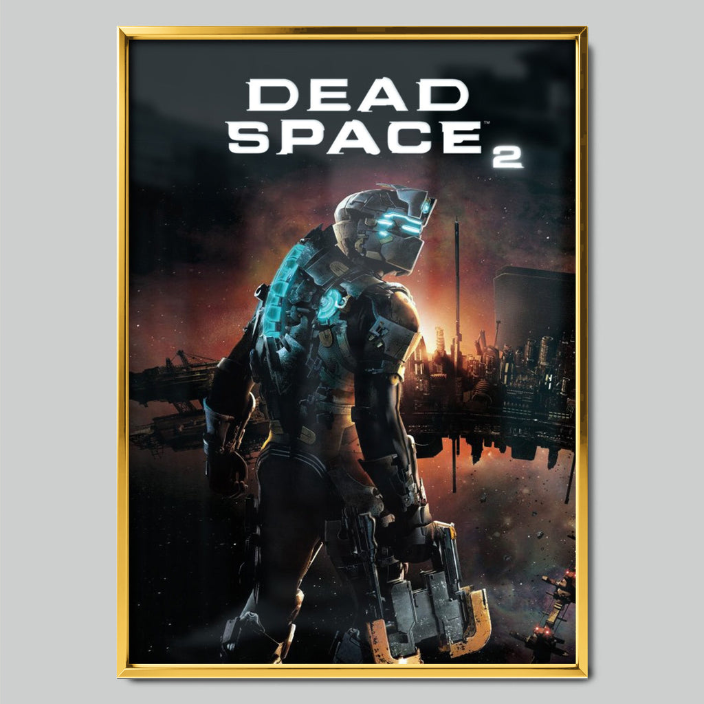 Dead Space 2 геймърски постер със златиста рамка