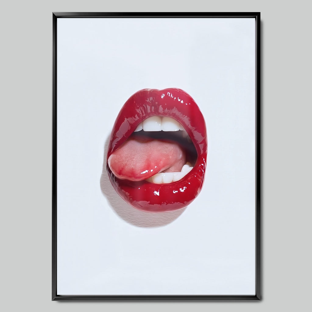 Red Gloss арт постер с черна рамка