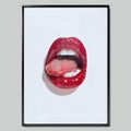 Red Gloss арт постер с черна рамка