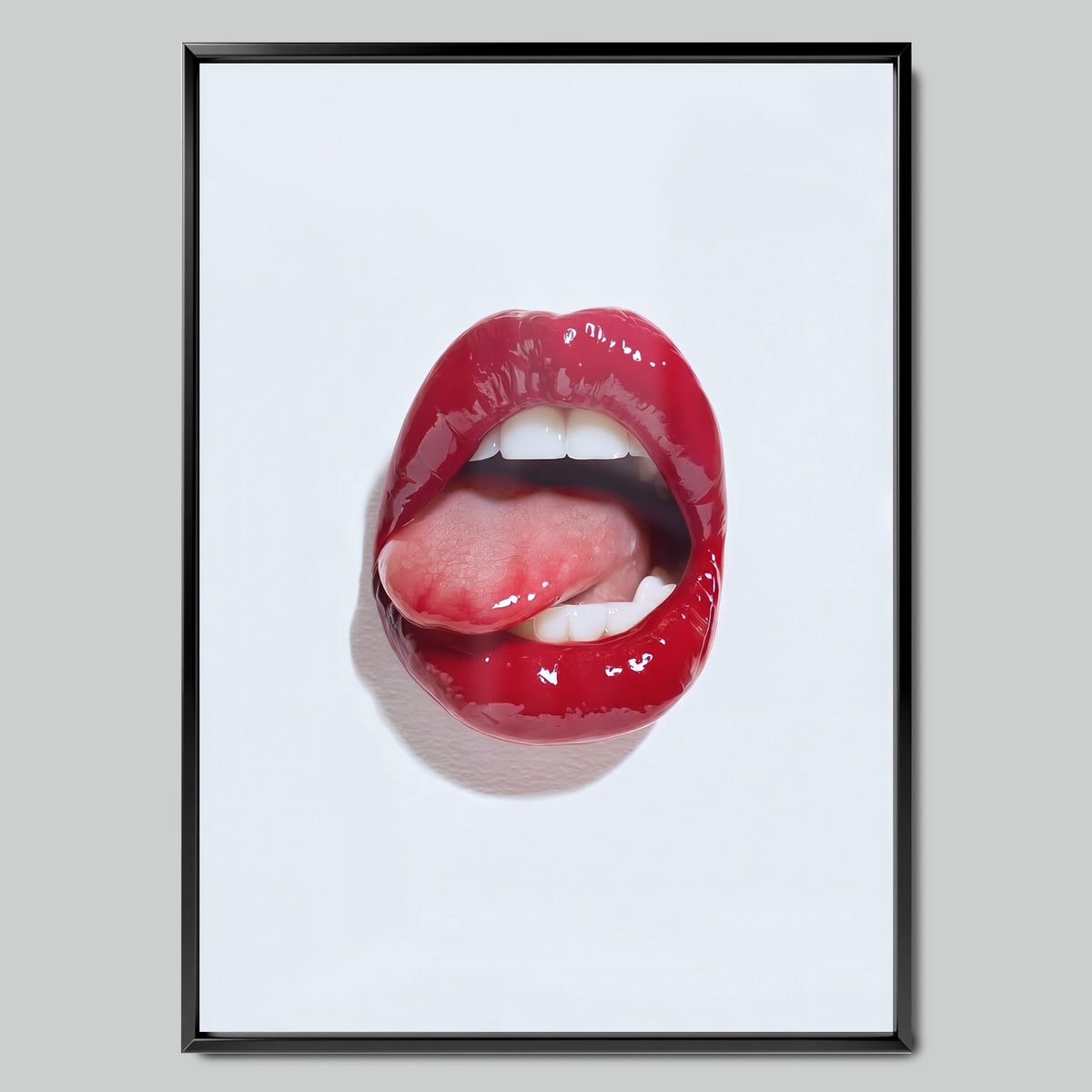 Red Gloss арт постер с черна рамка