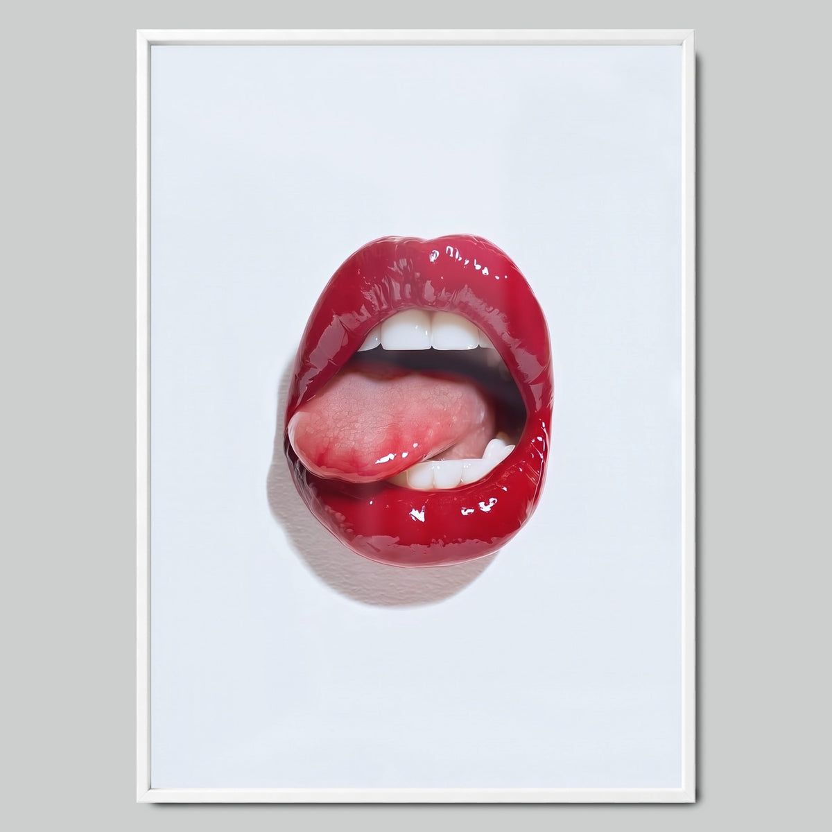 Red Gloss арт постер с бяла рамка