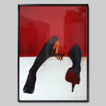 Red Soles арт постер с черна рамка