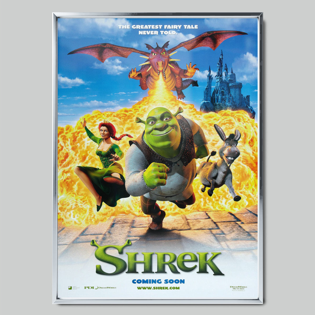 Shrek филмов постер със сребриста рамка