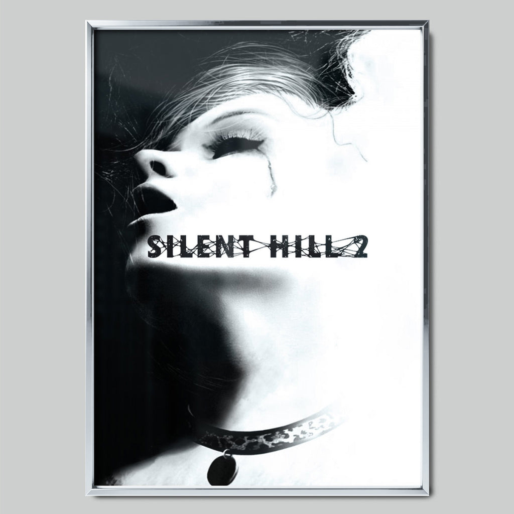 Silent Hill 2 геймърски постер със сребриста рамка