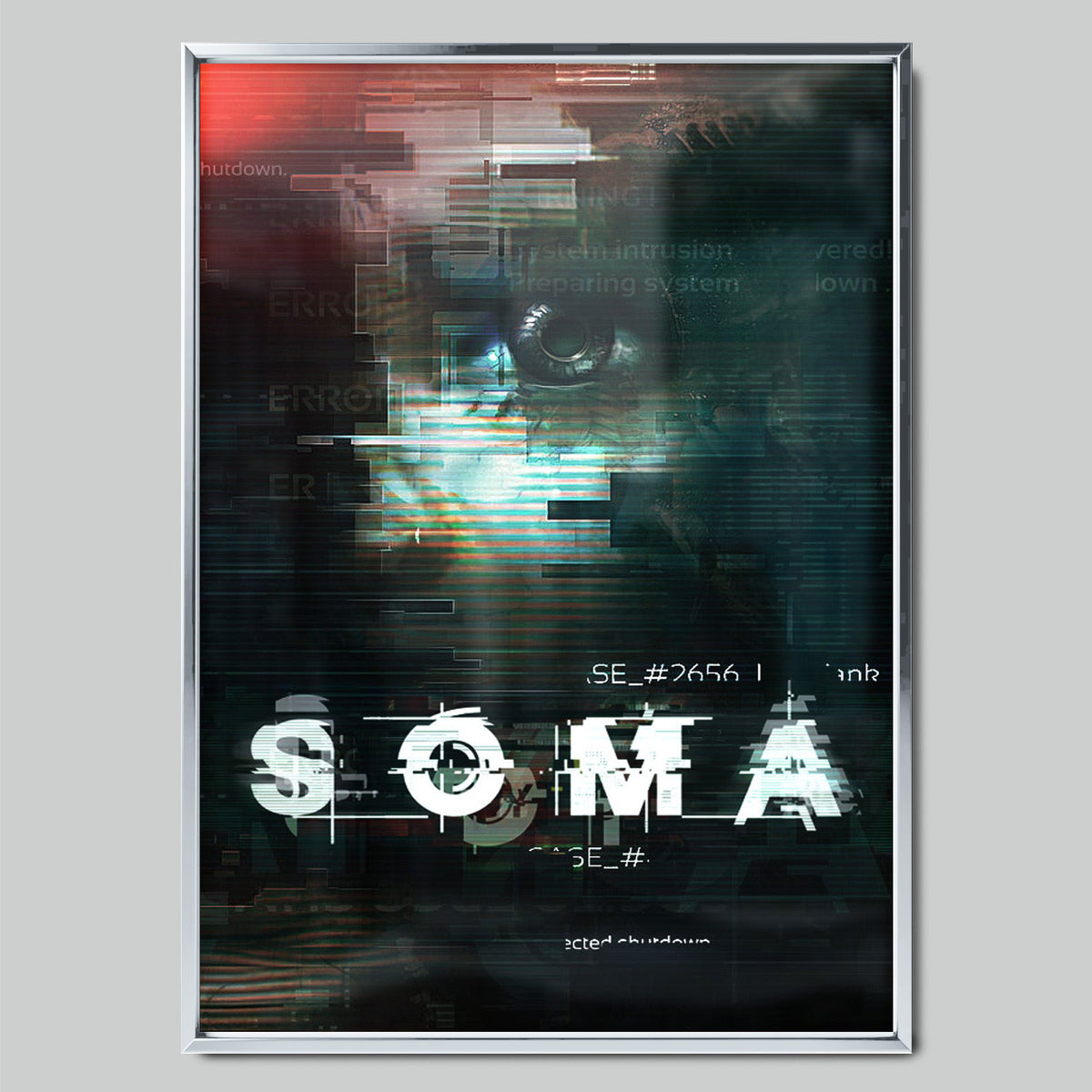 SOMA геймърски постер със сребриста рамка