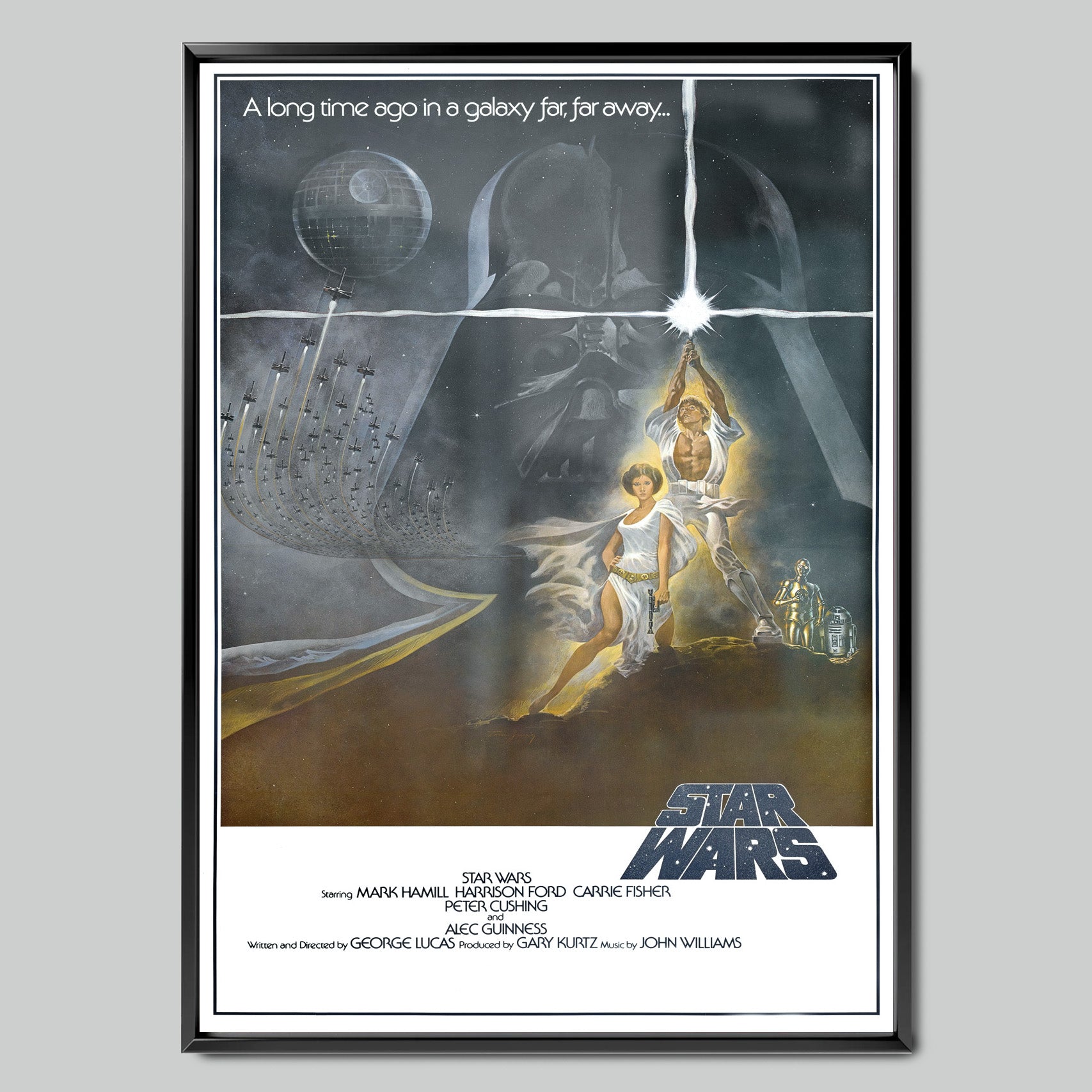 Star Wars A New Hope филмов постер с рамка