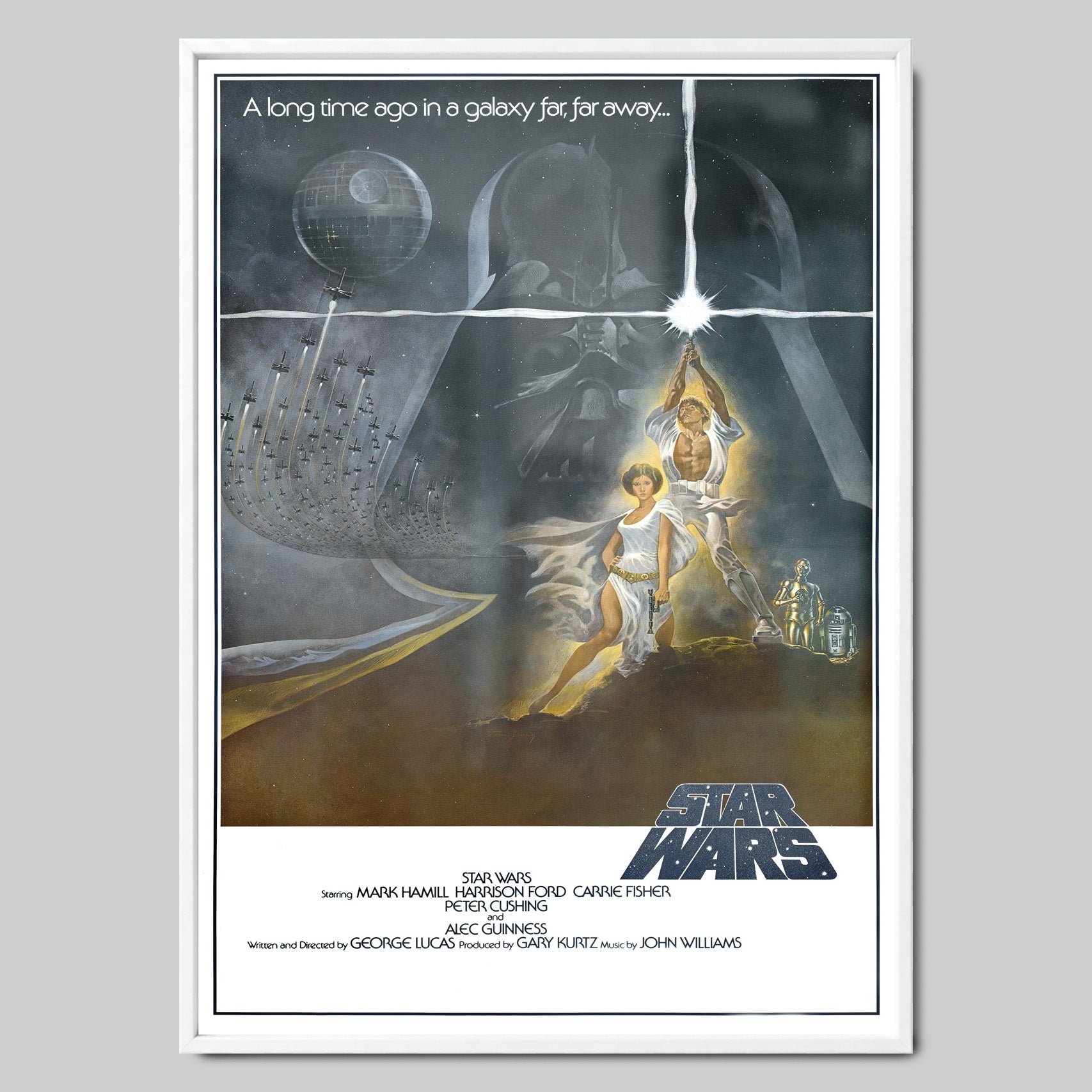 Star Wars A New Hope филмов постер с рамка