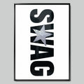 Swag Star арт постер с черна рамка