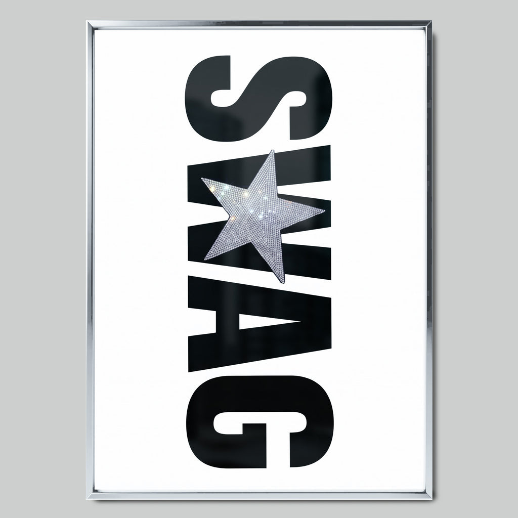 Swag Star арт постер със сребриста рамка