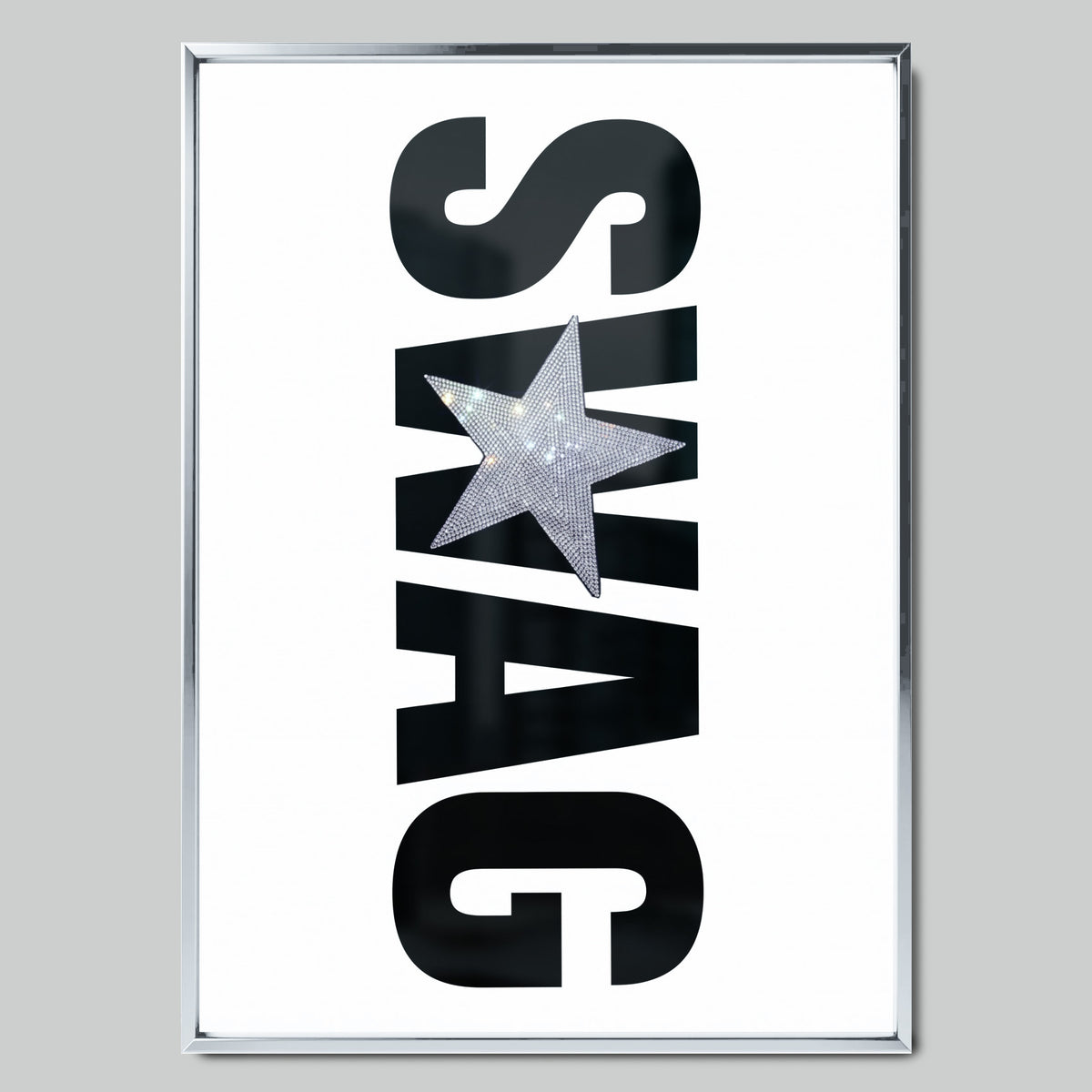 Swag Star арт постер със сребриста рамка