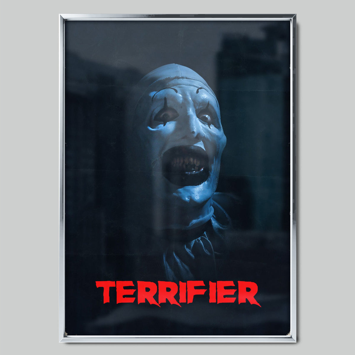 Terrifier филмов постер със сребриста рамка