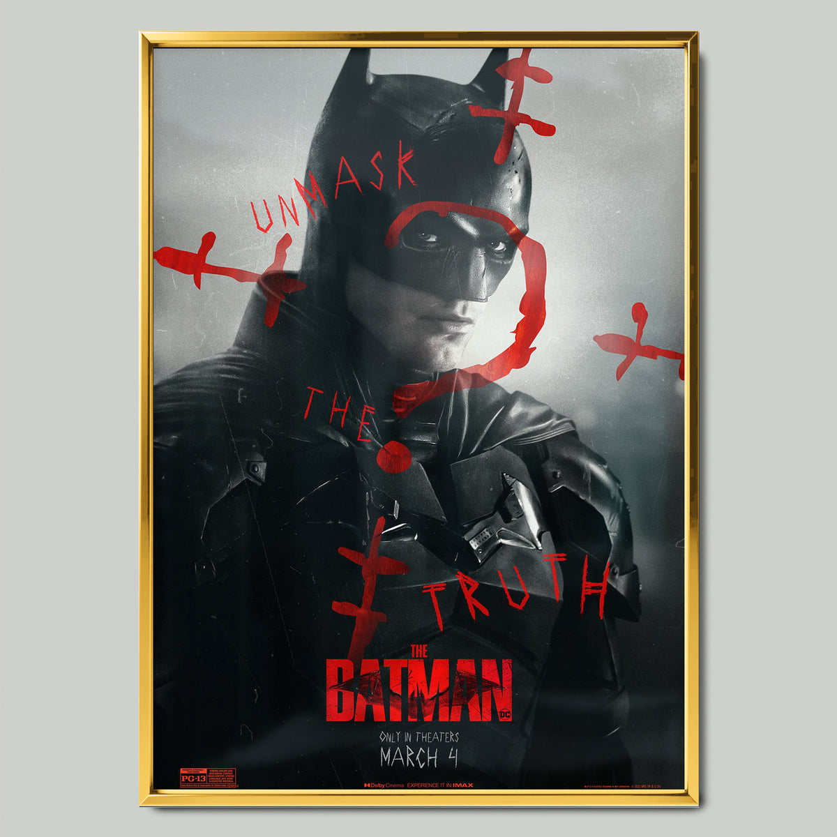 Batman промо пакет постери със златиста рамка