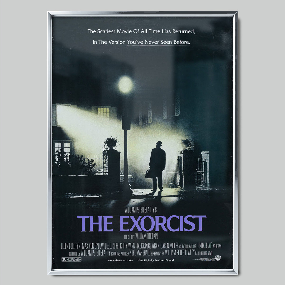 The Exorcist филмов постер със сребриста рамка