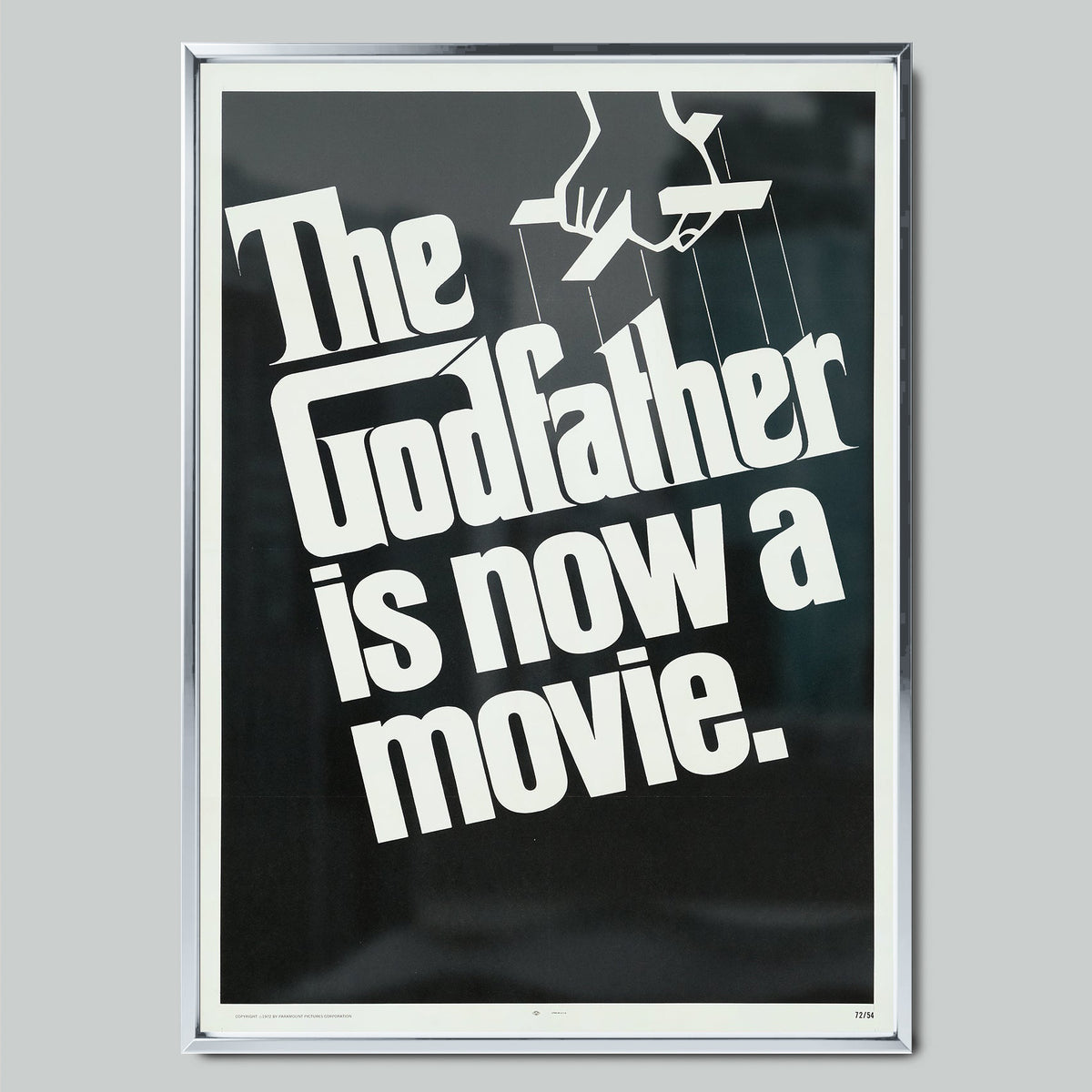 The Godfather филмов постер със сребриста рамка