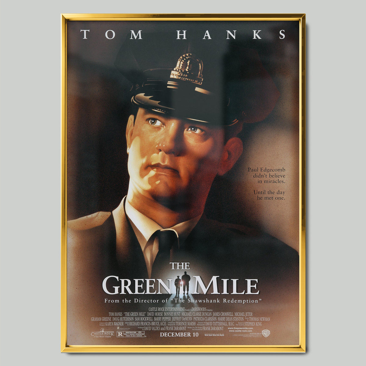 The Green Mile филмов постер със златиста рамка