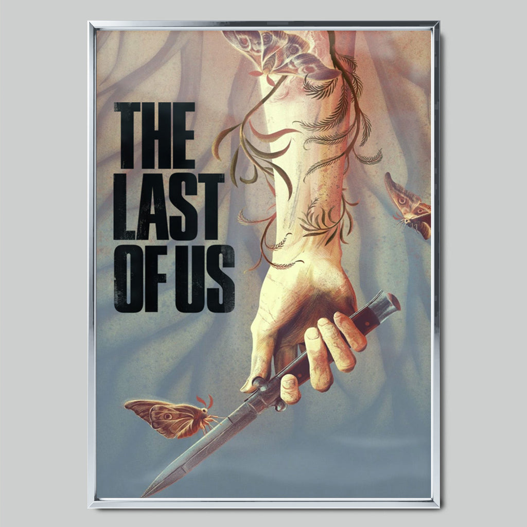 The Last of Us геймърски постер със сребриста рамка